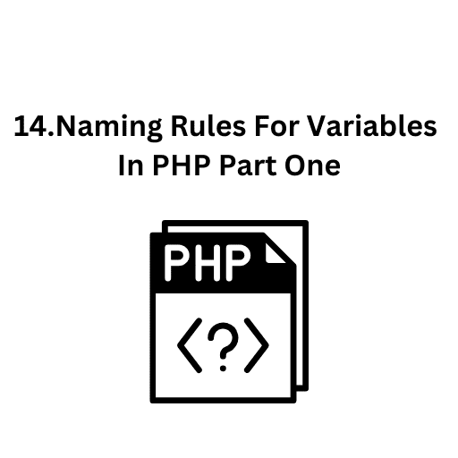 14.Naming Rules For Variables In PHP Part One